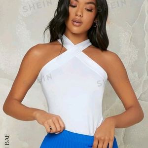 Criss Cross Halter Tank